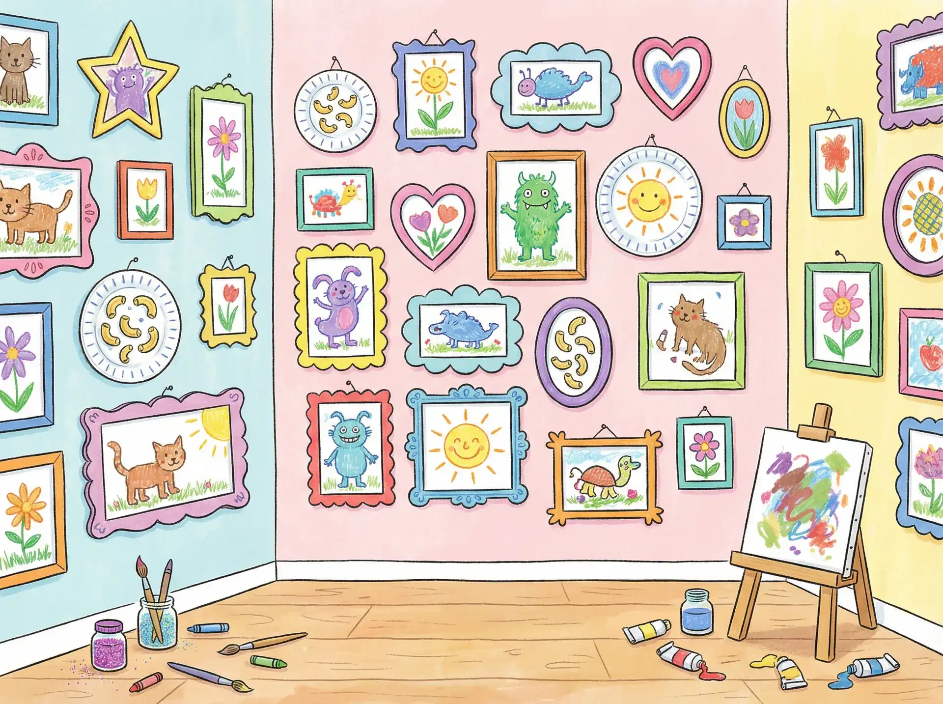 小朋友的彩色画作 - 错伏 电视剧 创意展示